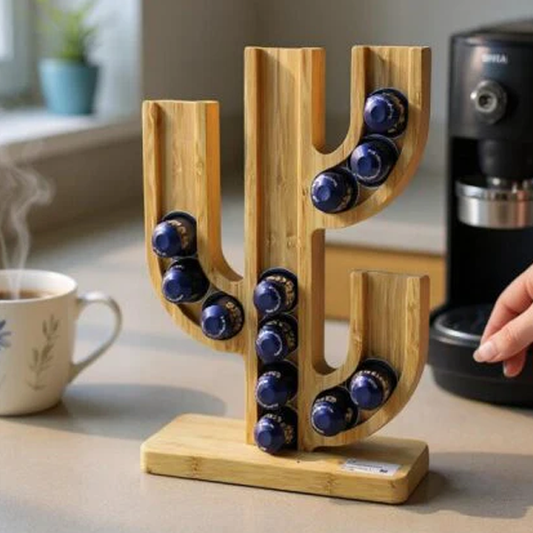 Bamboo Coffee Pod Holder