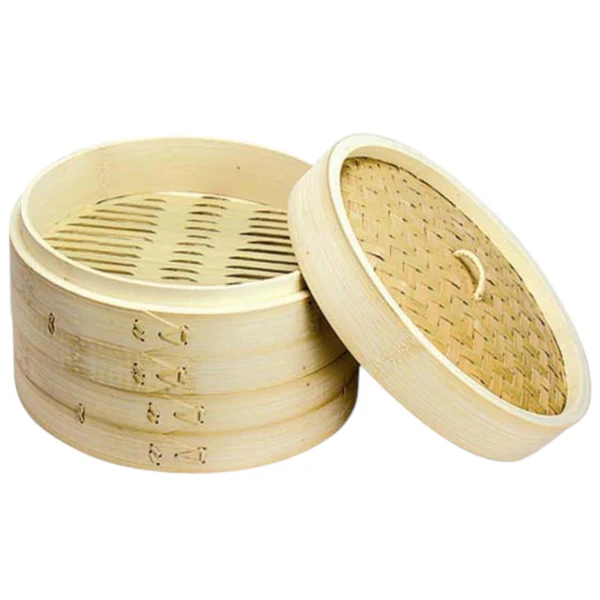 Bamboo 2 Tier Dumpling Steamers