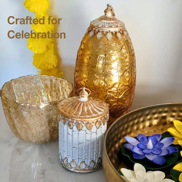 LED Antique Tall Gold Lantern