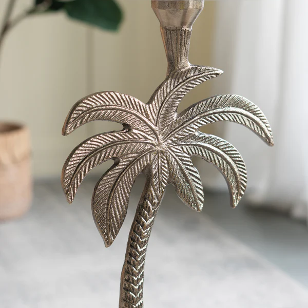 Marble Palm Tree Side Table