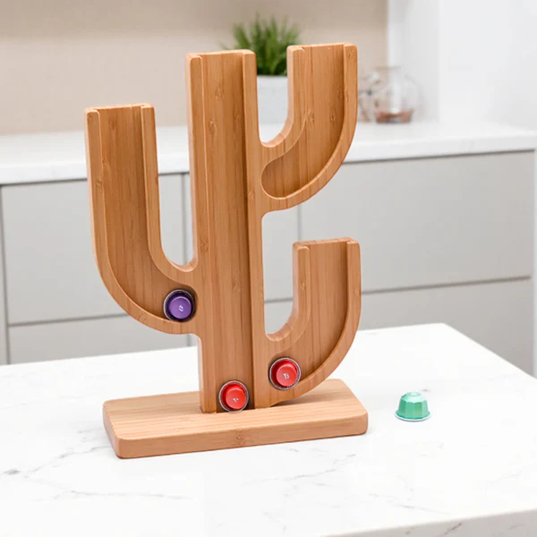Bamboo Coffee Pod Holder