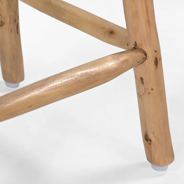 Cowhide Industrial Bar Stool